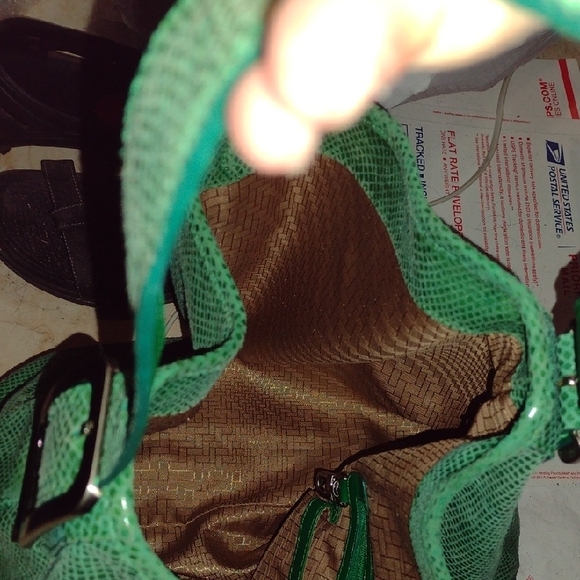 Cole Haan Shiny Green Shoulder Bag - Picture 8 of 8